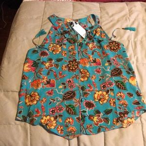 Beautiful multi colored tank & tie embellishments